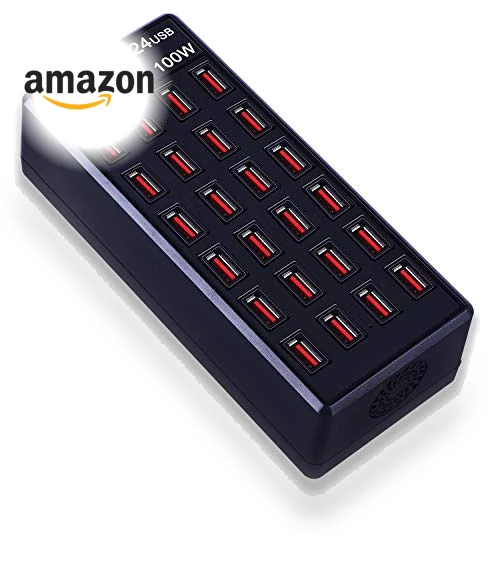 24-Port USB Charging Station — Power Hubs, MIXILIN