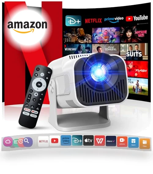 4K Projector with Wifi and Bluetooth — Home Theater Projectors, Gaimoo