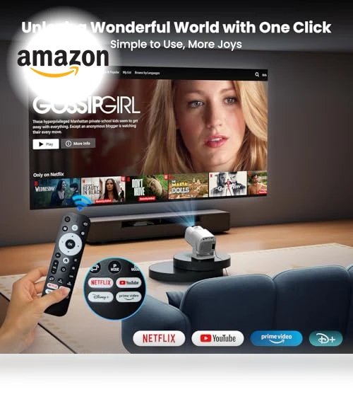4K Projector with Wifi and Bluetooth — Home Theater Projectors, Gaimoo