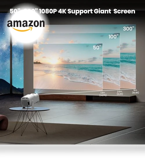 4K Projector with Wifi and Bluetooth — Home Theater Projectors, Gaimoo