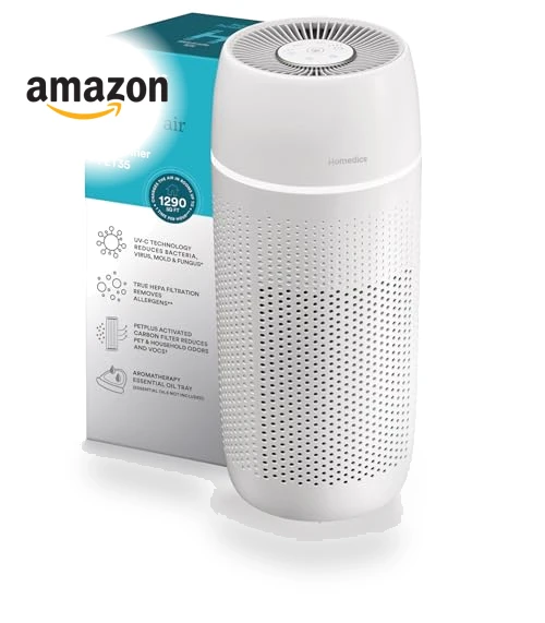 5-in-1 PetPlus UV-C Air Purifier — Activated Carbon Air Purifiers, Homedics