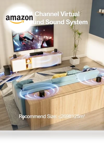 7.1ch Virtual Surround Sound Bar — Home Entertainment Systems, Ultimea