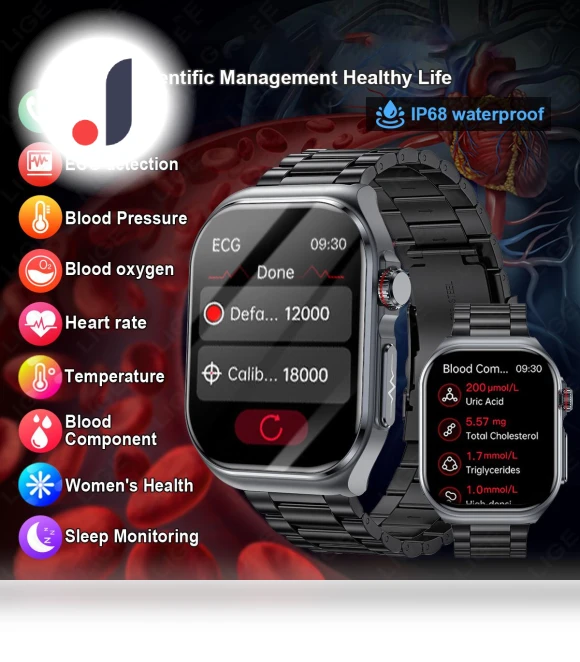 AMOLED Smartwatch with Health Monitoring — Smartwatches, ElectronicsHome