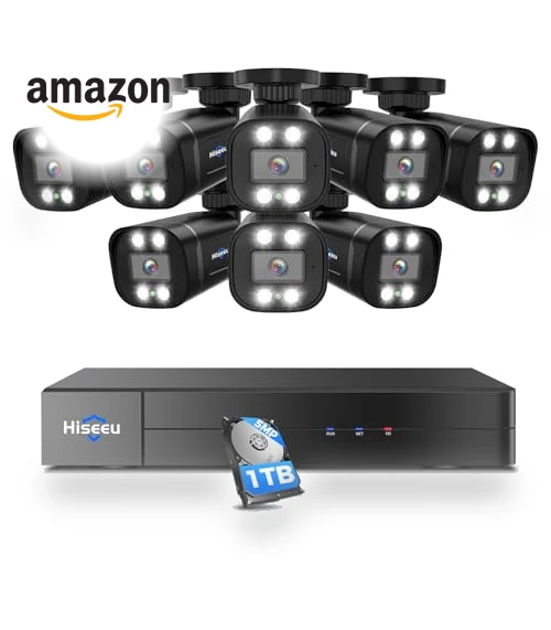 Outdoor Security Camera System — Smart Home Security, Hiseeu