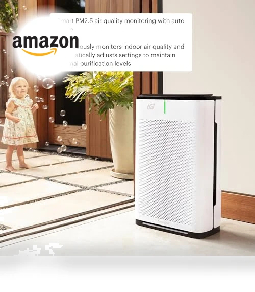 Pro Air Purifier Clean Air Filter With Aurabeat AG+ Technology — Activated Carbon Air Purifiers, Brondell