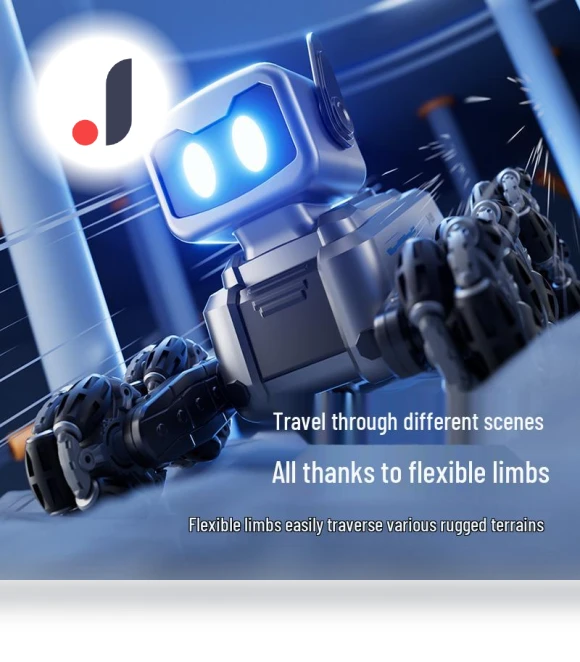 Robot Dog with 8 Wheels and Trick Car — Interactive Figures & Robots, Super Go