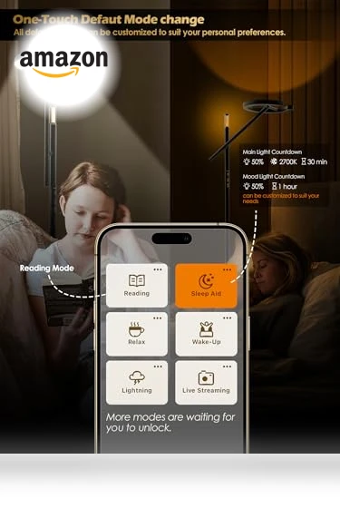 Smart Floor Lamp with APP — Light Therapy Solutions, GLOWRIUM