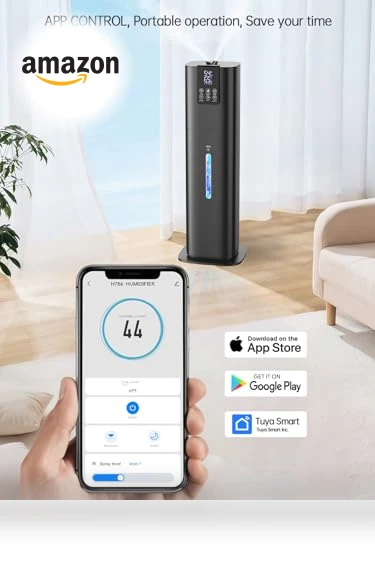 Smart Humidifier for Large Room — Air Moisturizers, Hiswelle