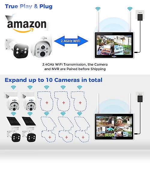 Wireless Security Camera System Outdoor — Security Cameras, Hiseeu