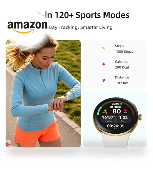 AMOLED Smart Watch with Always-On Display — Smartwatches, Parsonver