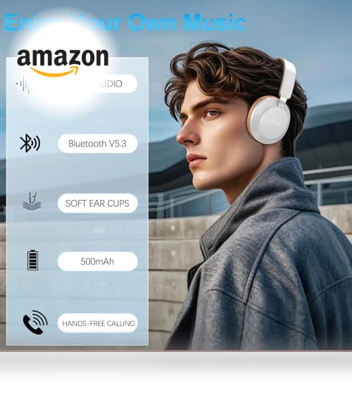 Wireless Over Ear Headphones with Active Noise Cancelling — Over-Ear Headphones, TSYUCXH