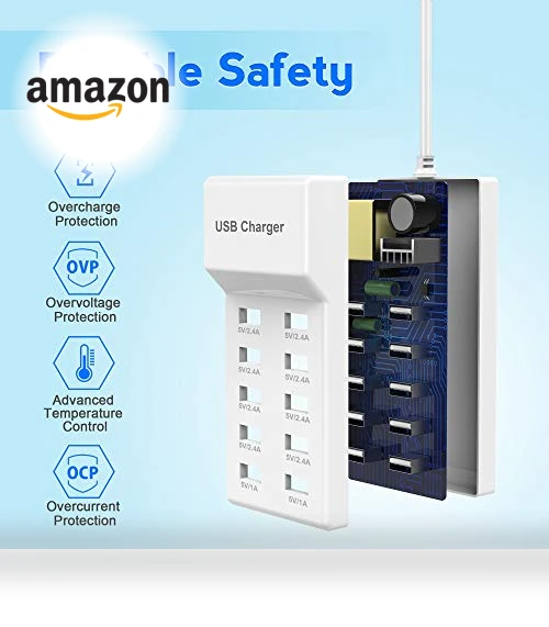 10-Port USB Charger Station — Chargers, Shenzhen Puleisile Electronic Co. Ltd.