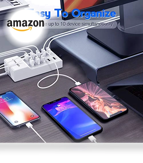 10-Port USB Charger Station — Chargers, Shenzhen Puleisile Electronic Co. Ltd.