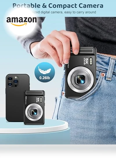 5K Digital Camera — Compact Digital Cameras, Ruwaqart