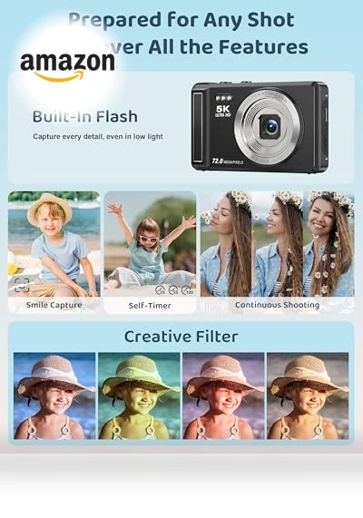 5K Digital Camera — Compact Digital Cameras, Ruwaqart