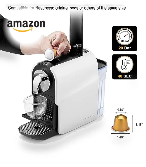 Compact Capsule Coffee Maker — Coffee & Espresso Combos, beanglass