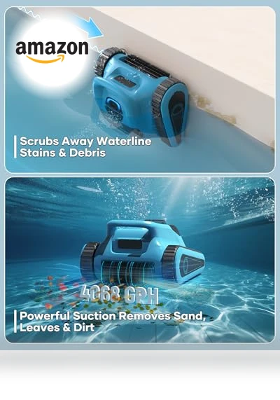 Cordless Pool Vacuum Robot — Automated Pool Maintenance, HISION