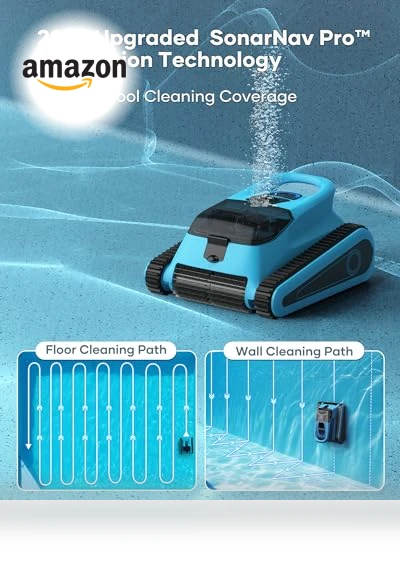 Cordless Pool Vacuum Robot — Automated Pool Maintenance, HISION