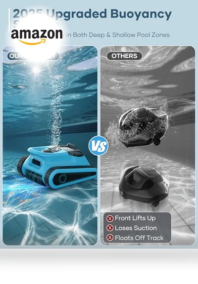 Cordless Pool Vacuum Robot — Automated Pool Maintenance, HISION