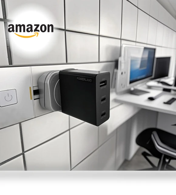 GaN III 3-Port Fast Charging Station — Chargers, Powerland Technology Inc