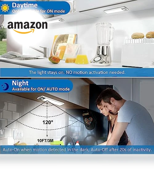 Motion Sensor Under Cabinet Lights — Step Lights, YLXS