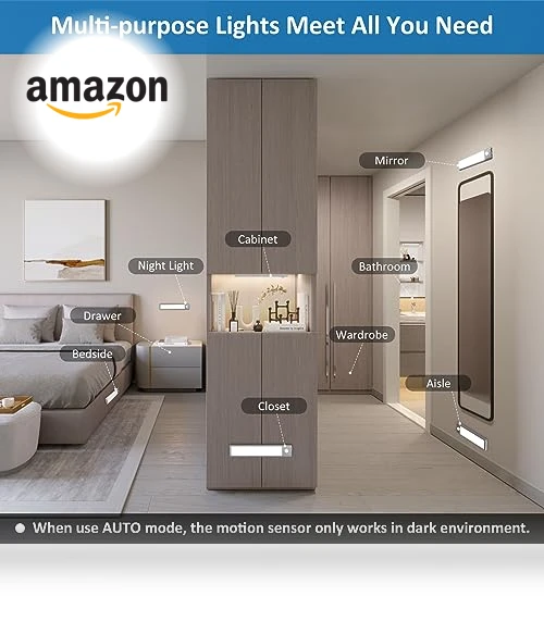 Motion Sensor Under Cabinet Lights — Step Lights, YLXS