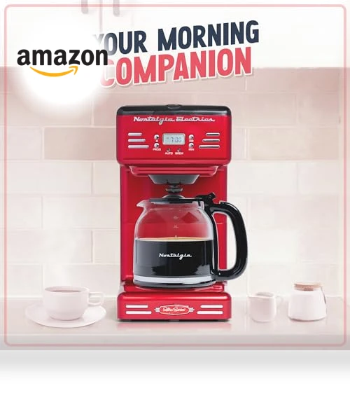 Retro 12-Cup Programmable Coffee Maker — Coffee Makers, Nostalgia