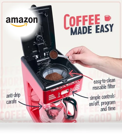 Retro 12-Cup Programmable Coffee Maker — Coffee Makers, Nostalgia