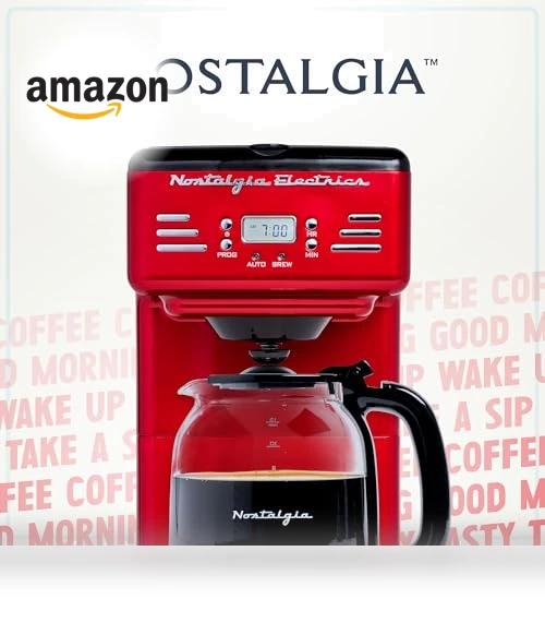Retro 12-Cup Programmable Coffee Maker — Coffee Makers, Nostalgia
