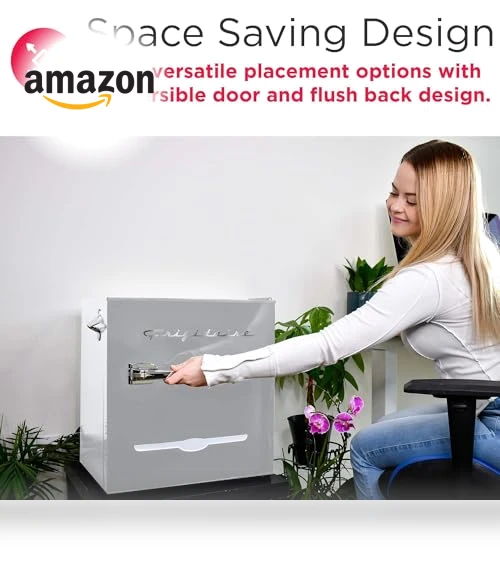 Retro Compact Fridge with Chiller — Mini Fridges, Frigidaire