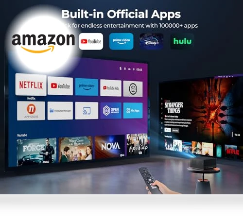 Smart 4K Projector with WiFi and Bluetooth — Home Theater Projectors, ELEPHAS