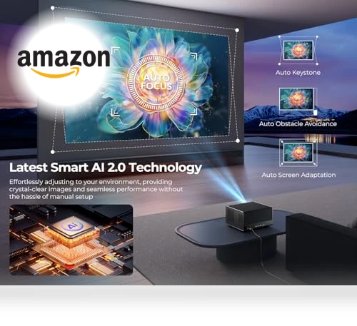 Smart 4K Projector with WiFi and Bluetooth — Home Theater Projectors, ELEPHAS