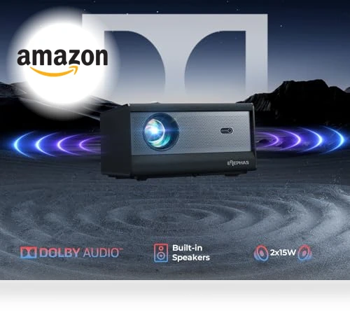 Smart 4K Projector with WiFi and Bluetooth — Home Theater Projectors, ELEPHAS