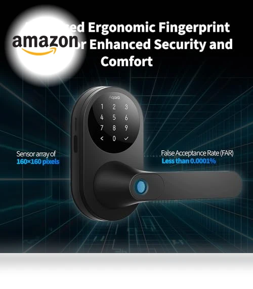 Smart Lock with Fingerprint Keyless Entry — Smart Home Security, Aqara