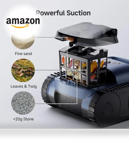Smart Navigation Robotic Pool Cleaner — Automated Pool Maintenance, ABNEMEN