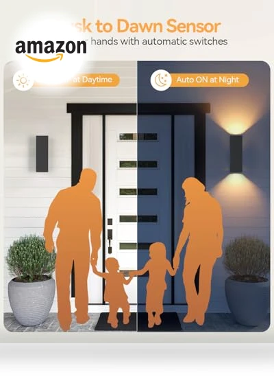 Smart Outdoor Wall Lights — Garden Illumination, KIZON