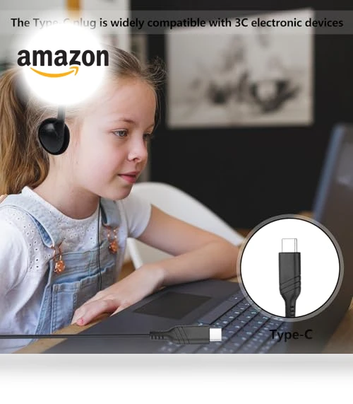 USB C Wired Headphones Bulk Pack for Classroom — In-Ear Headphones, CNSZSLZ