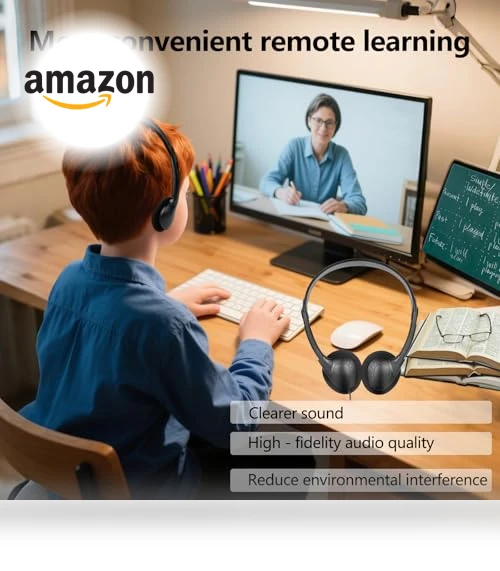 USB C Wired Headphones Bulk Pack for Classroom — In-Ear Headphones, CNSZSLZ