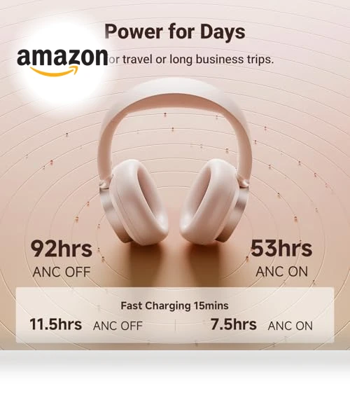 Active Noise Cancelling Headphones — In-Ear Headphones, EDIFIER