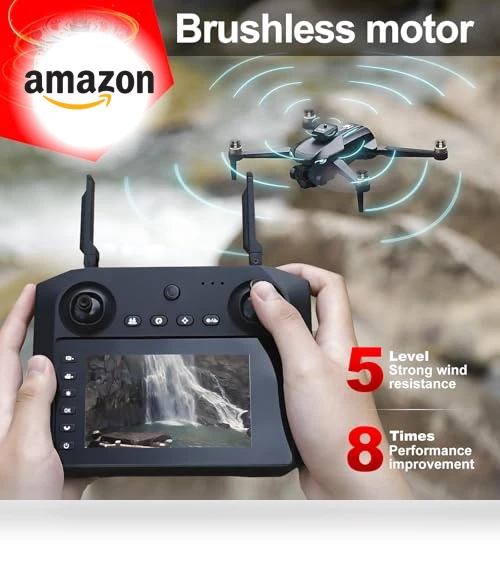 Brushless RC Drone with 4K Dual Camera — Drones, toylefun