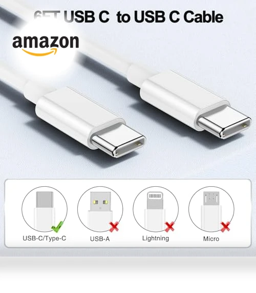 Dual Port Fast Wall Charger with USB C Cable — Chargers