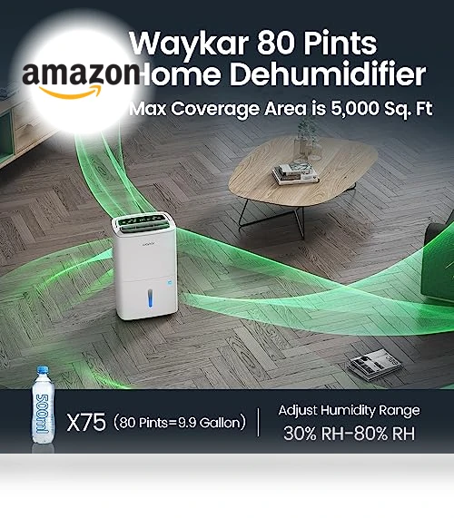 Energy Star Home Dehumidifier — Air Moisture Control, Waykar