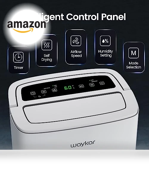 Energy Star Home Dehumidifier — Air Moisture Control, Waykar