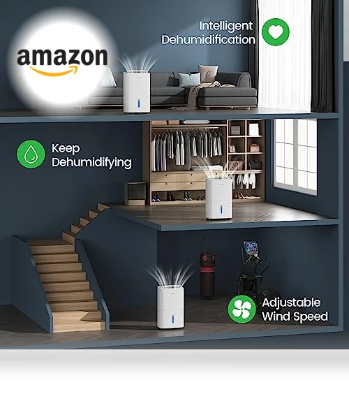 Energy Star Home Dehumidifier — Air Moisture Control, Waykar