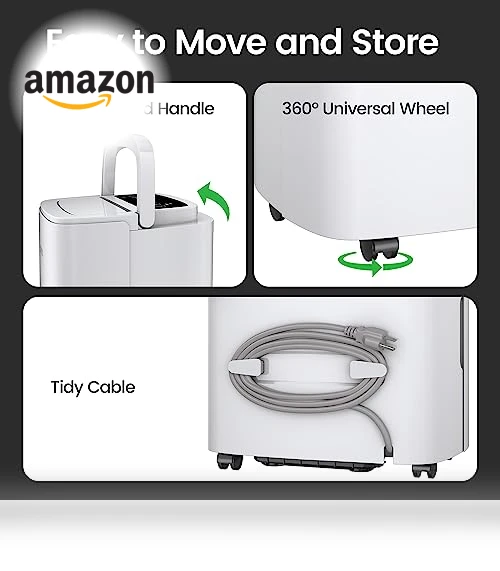 Energy Star Home Dehumidifier — Air Moisture Control, Waykar