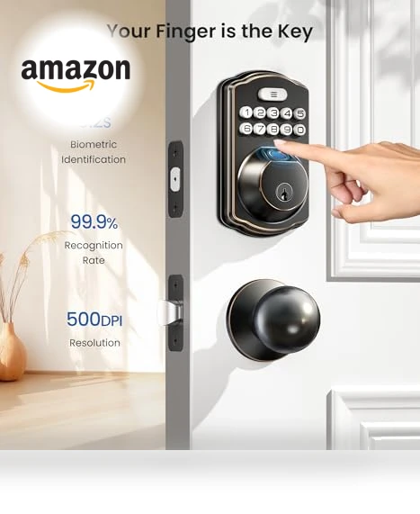 Fingerprint Door Lock — Biometric Security, Veise