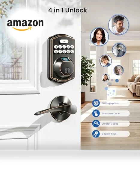 Fingerprint Door Lock — Biometric Security, Veise