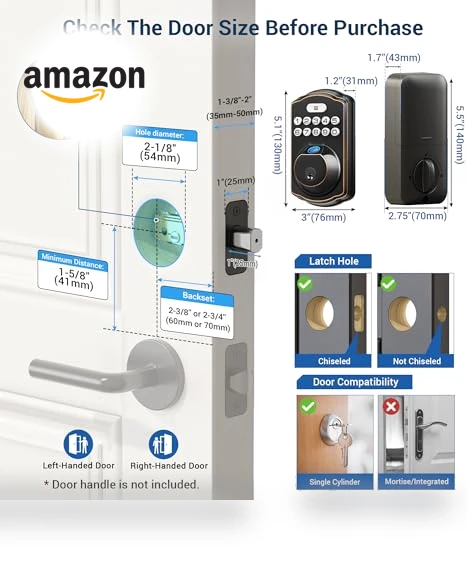 Fingerprint Door Lock — Biometric Security, Veise