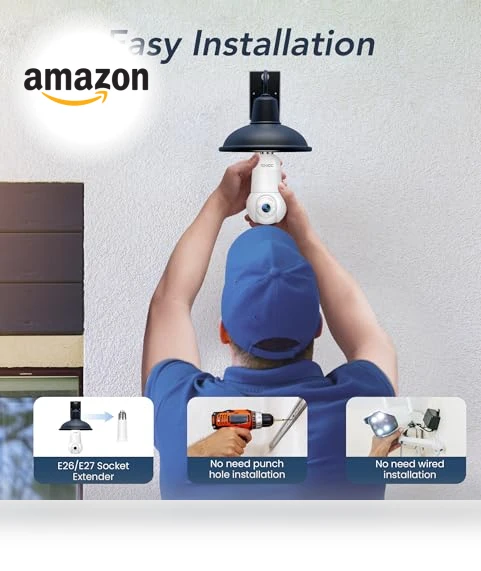 Light Bulb Security Camera — Smart Home Security, kalado