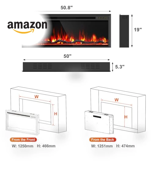 Linear Fireplace Heater — Electric Heating Solutions, Eshoma